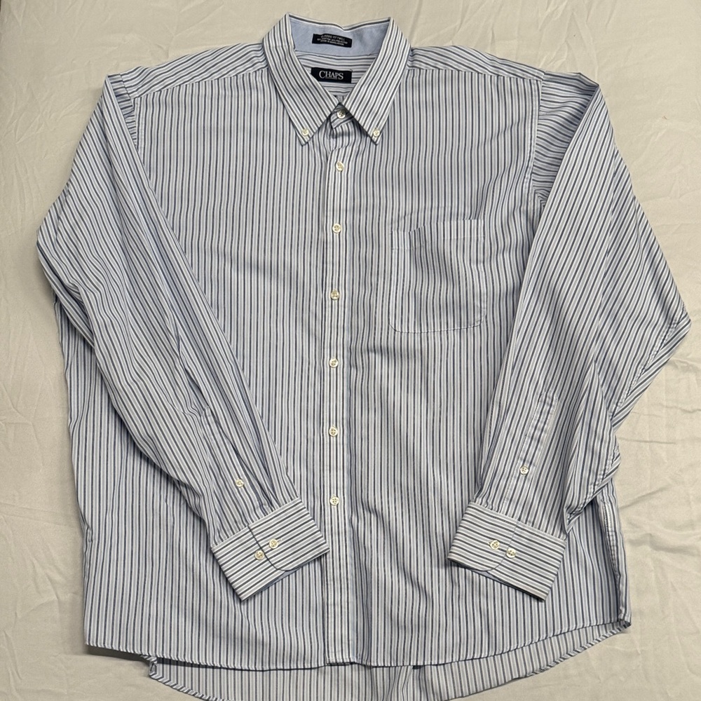 Men's Blue Striped Shirt